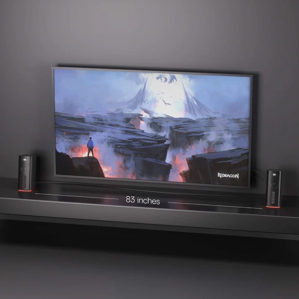 Boxe REDRAGON Connie GS814, 2.0, 20W, Bluetooth, negru