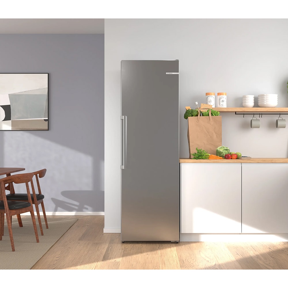 Congelator BOSCH GSN36AICM, No Frost, 334 l, H 186.2 cm, Clasa C, inox anti-amprenta