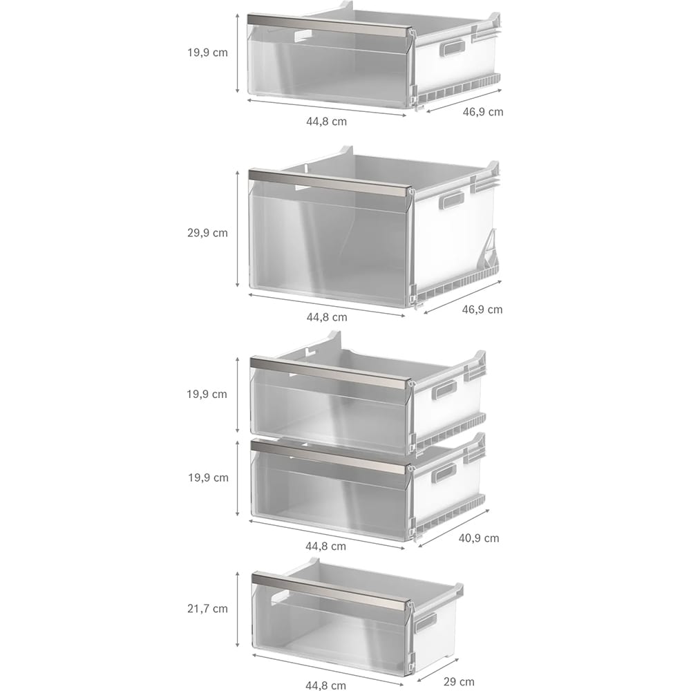 Congelator BOSCH GSN36AICM, No Frost, 334 l, H 186.2 cm, Clasa C, inox anti-amprenta
