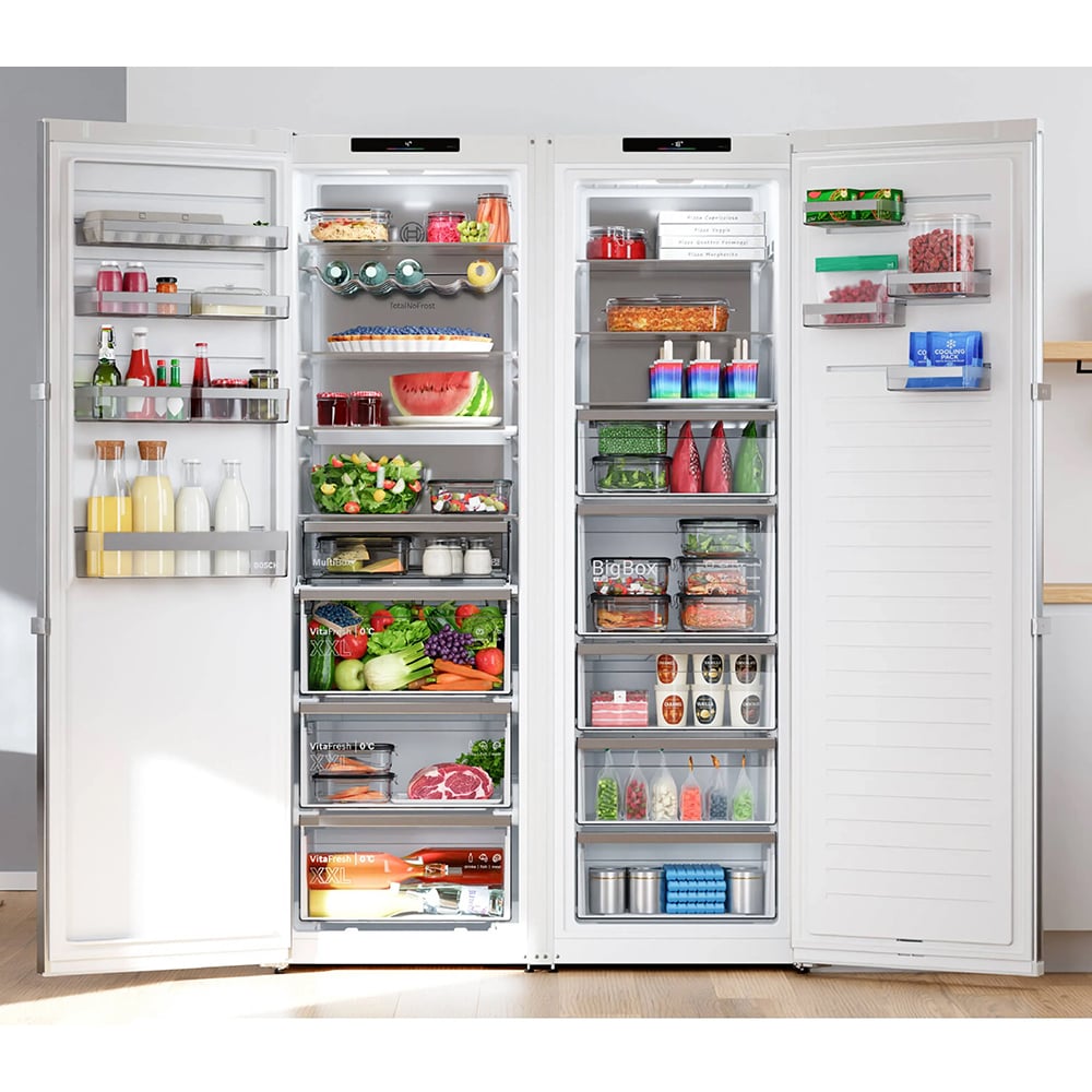 Congelator BOSCH GSN36VCCG, No Frost, 334 l, H 186.2 cm, Clasa C, grafit