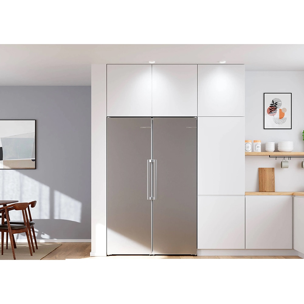 Congelator BOSCH GSN36VLDG, No Frost, 334 l, H 186.2 cm, Clasa D, inox
