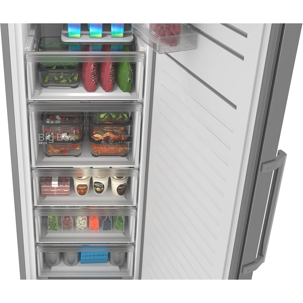 Congelator BOSCH GSN36VLDG, No Frost, 334 l, H 186.2 cm, Clasa D, inox