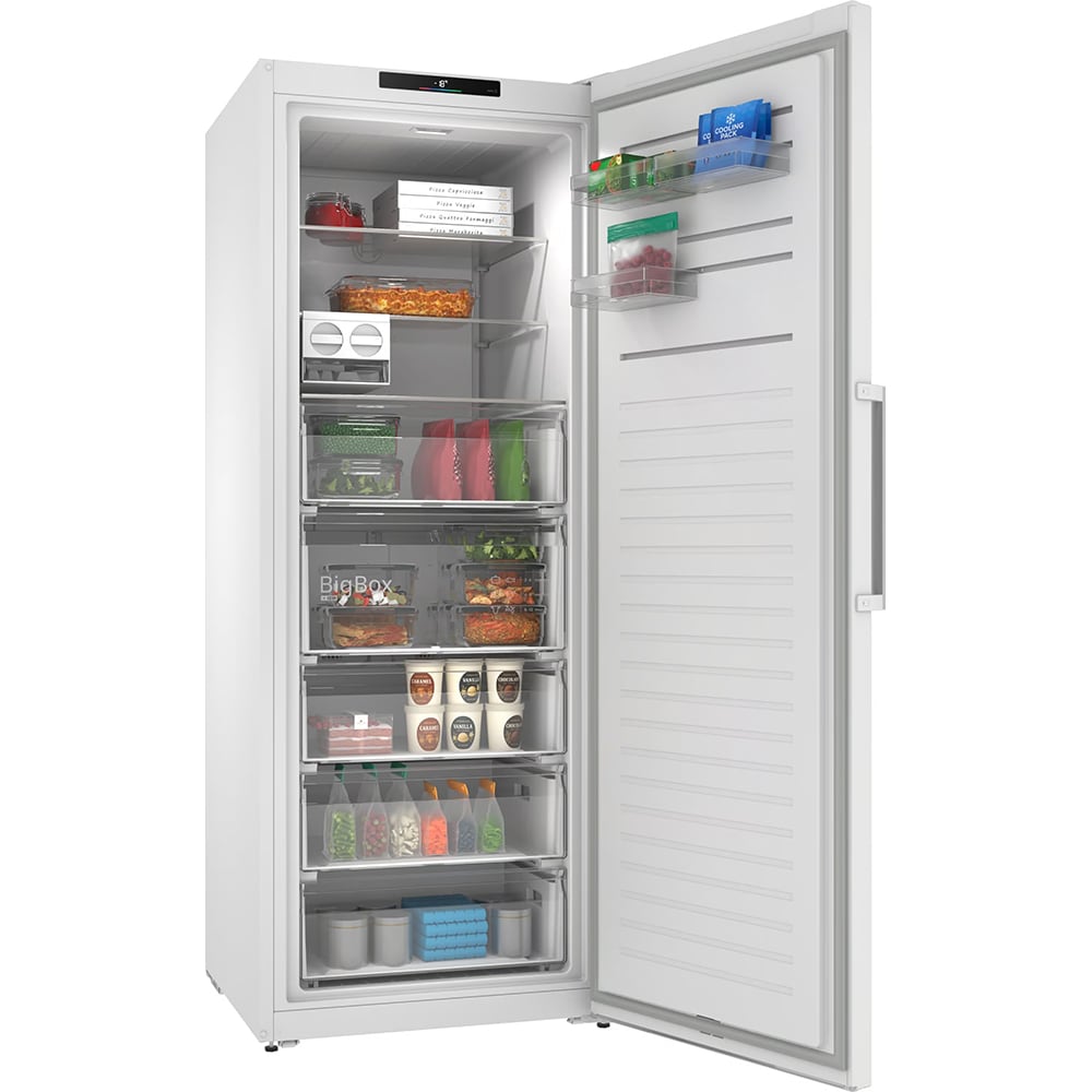 Congelator BOSCH GSN566WCG, No Frost, 471 l, H 186.2 cm, Clasa C, alb