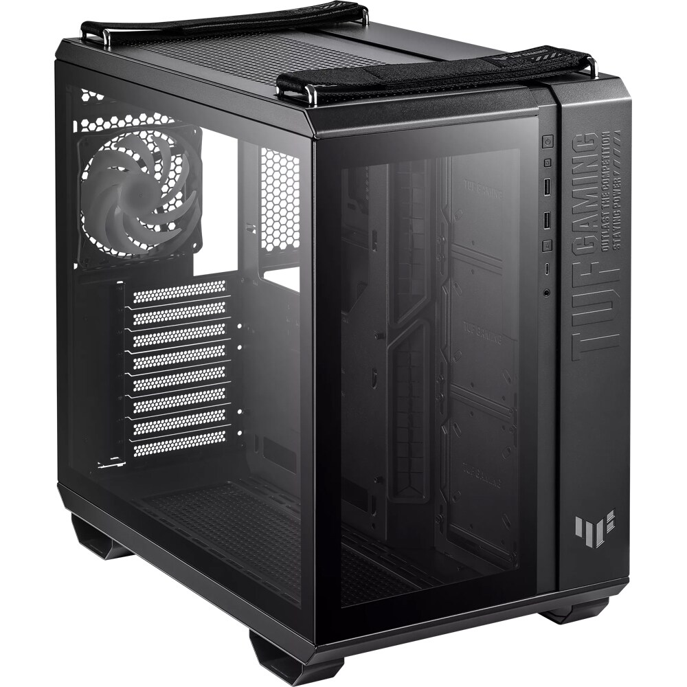 Carcasa PC ASUS TUF Gaming GT502 PLUS, USB 3.2 Gen 2 Type C, fara sursa, negru