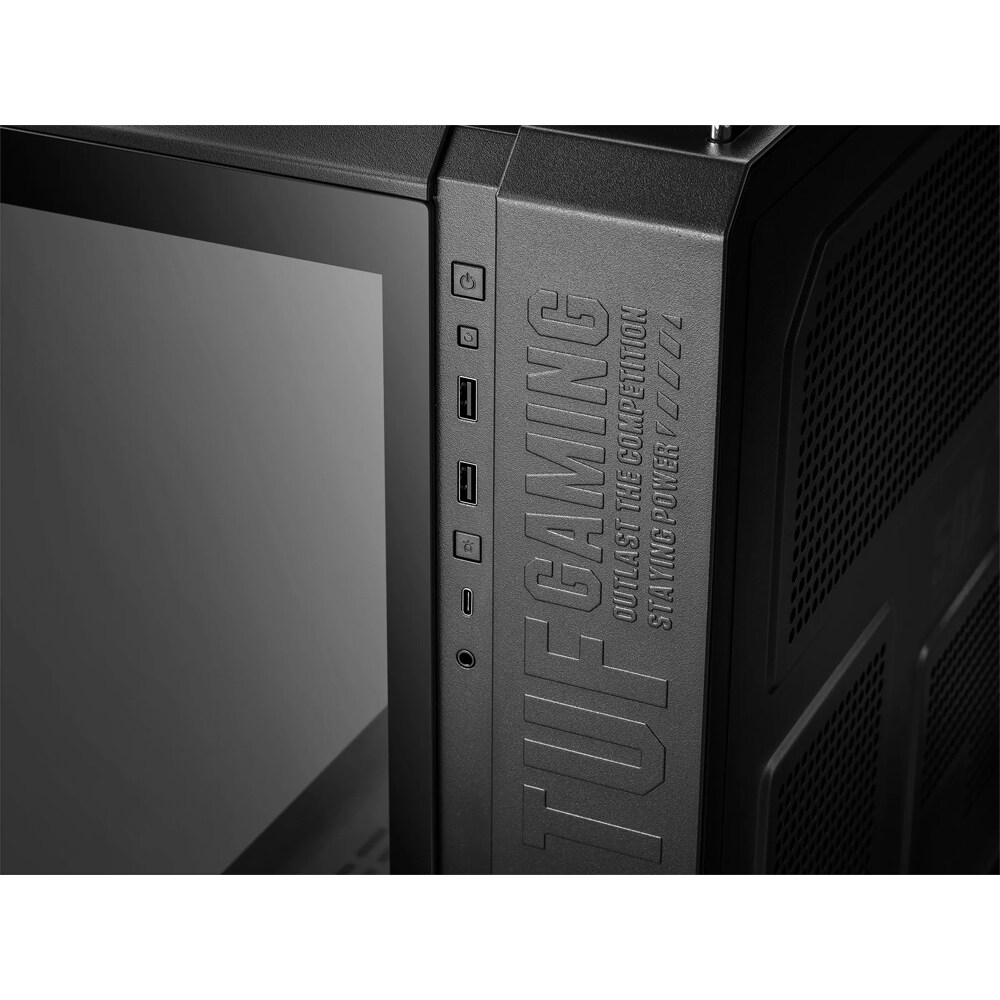 Carcasa PC ASUS TUF Gaming GT502 PLUS, USB 3.2 Gen 2 Type C, fara sursa, negru