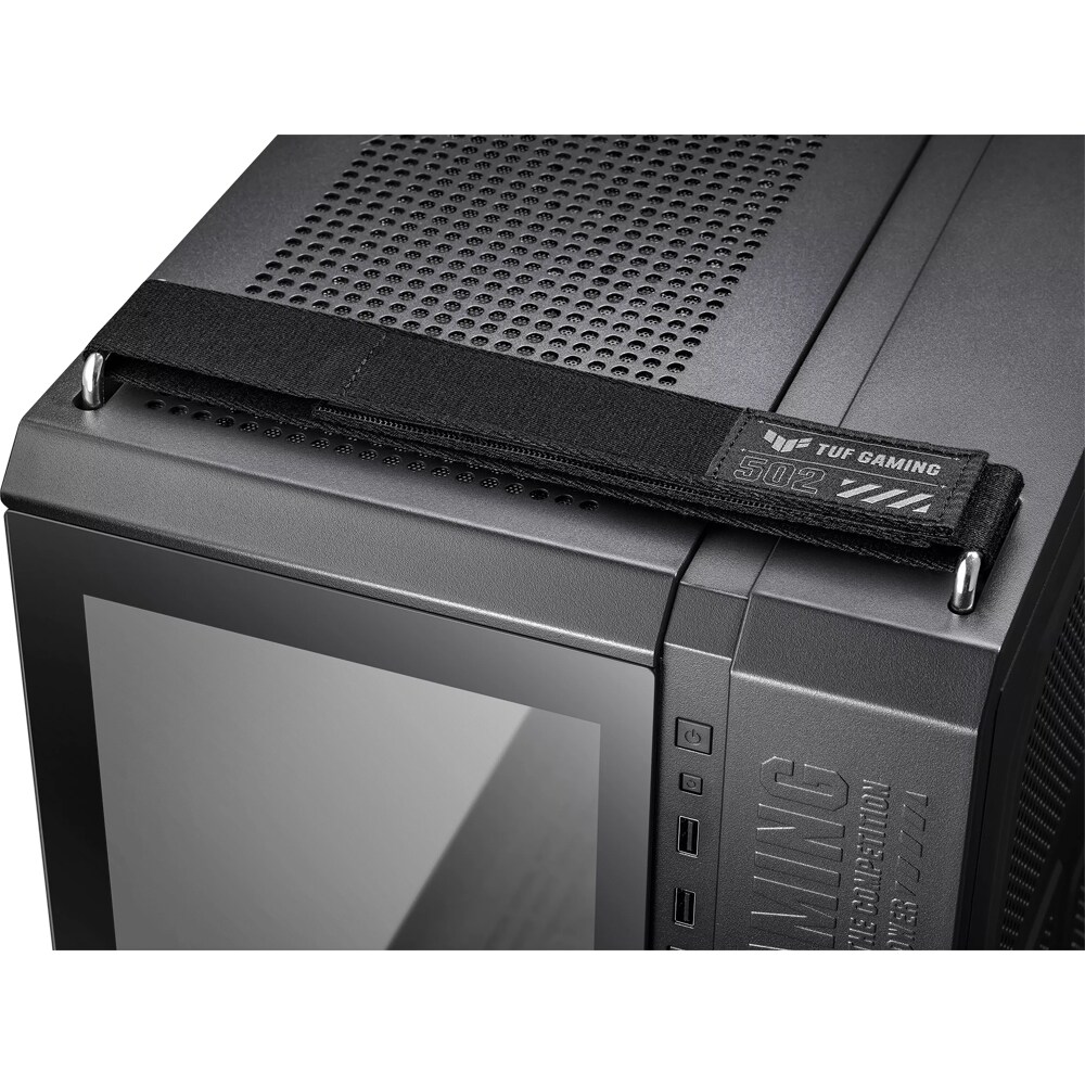 Carcasa PC ASUS TUF Gaming GT502 PLUS, USB 3.2 Gen 2 Type C, fara sursa, negru