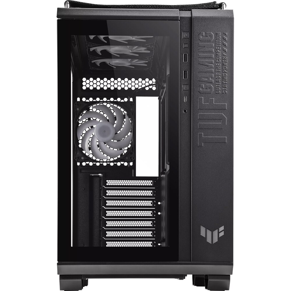 Carcasa PC ASUS TUF Gaming GT502 PLUS, USB 3.2 Gen 2 Type C, fara sursa, negru