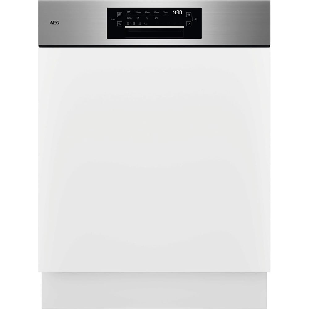 Masina de spalat vase semi-incorporabila AEG GT9200A2SNM, 14 seturi, 9 programe, 60 cm, Clasa A, inox
