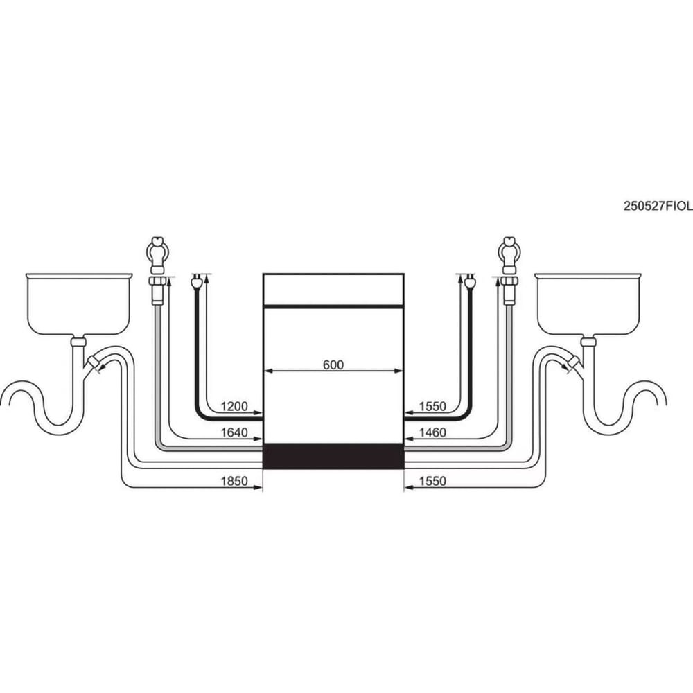 Masina de spalat vase semi-incorporabila AEG GT9200A2SNM, 14 seturi, 9 programe, 60 cm, Clasa A, inox