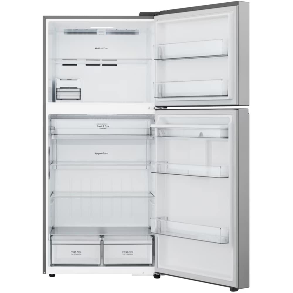 Frigider cu doua usi LG GTFV61PYBQD, No Frost, 609 l, H 186 cm, Clasa E, ThinQ, argintiu