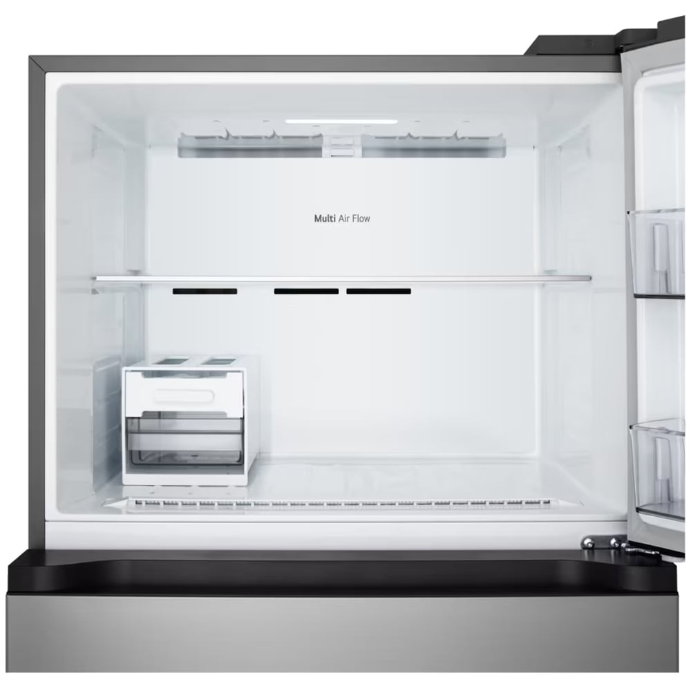 Frigider cu doua usi LG GTFV61PYBQD, No Frost, 609 l, H 186 cm, Clasa E, ThinQ, argintiu