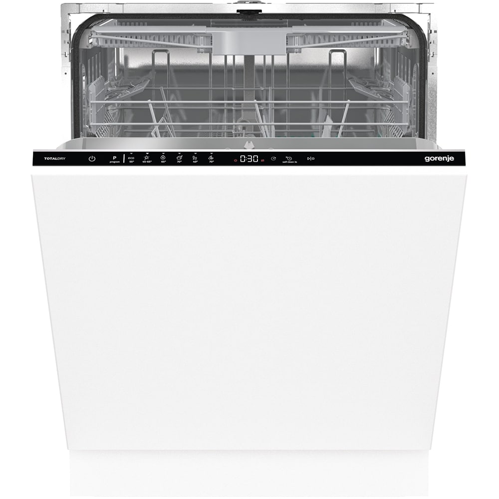 Masina de spalat vase incorporabila GORENJE GV643D90, 16 seturi, 6 programe, 60 cm, Clasa D, panou comanda negru