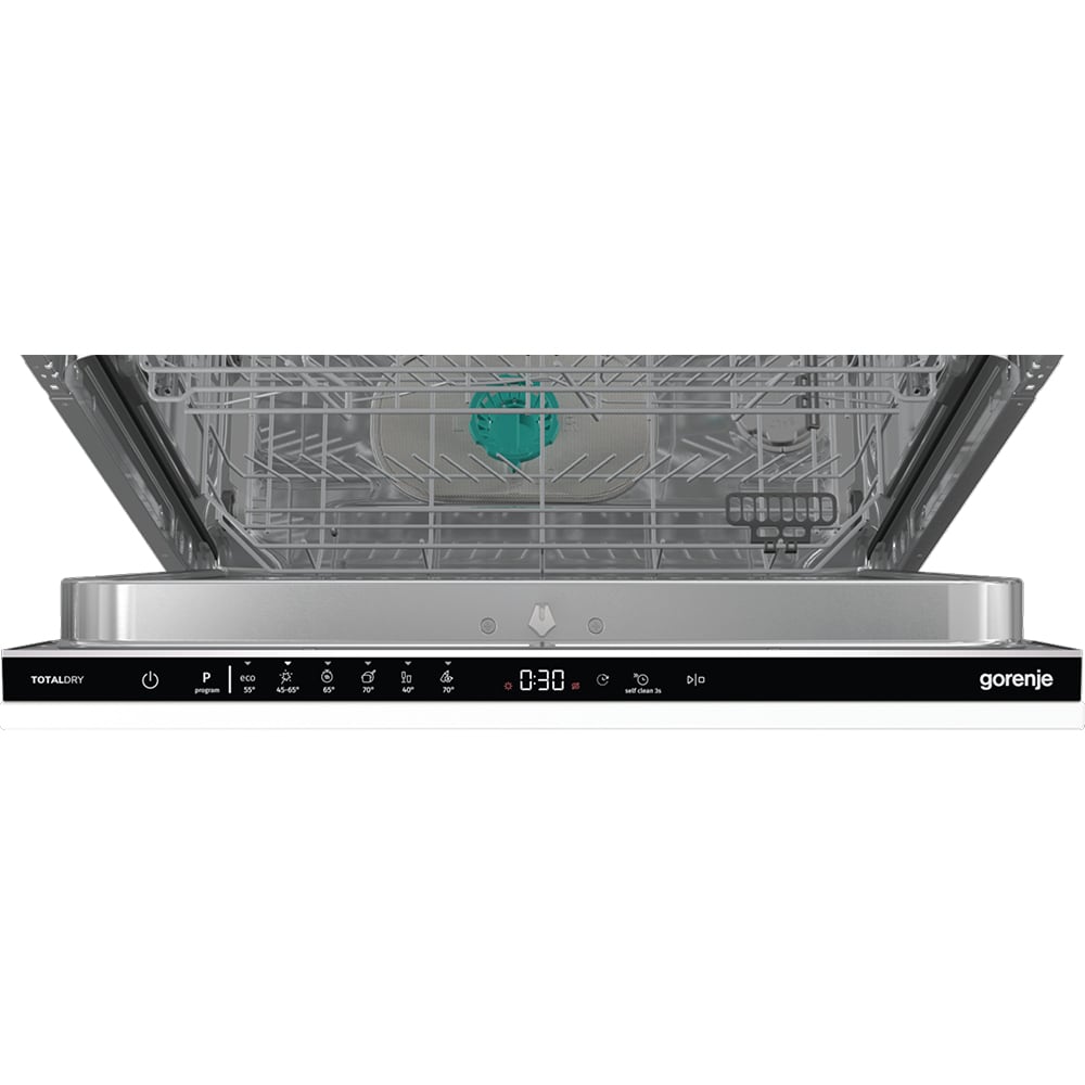 Masina de spalat vase incorporabila GORENJE GV643D90, 16 seturi, 6 programe, 60 cm, Clasa D, panou comanda negru