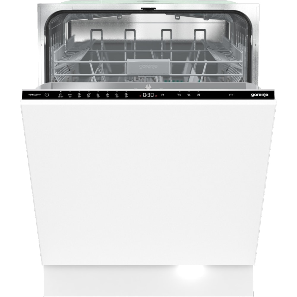 Masina de spalat vase incorporabila GORENJE GV662A60, 14 seturi, 8 programe, 60 cm, Clasa A, panou comanda negru