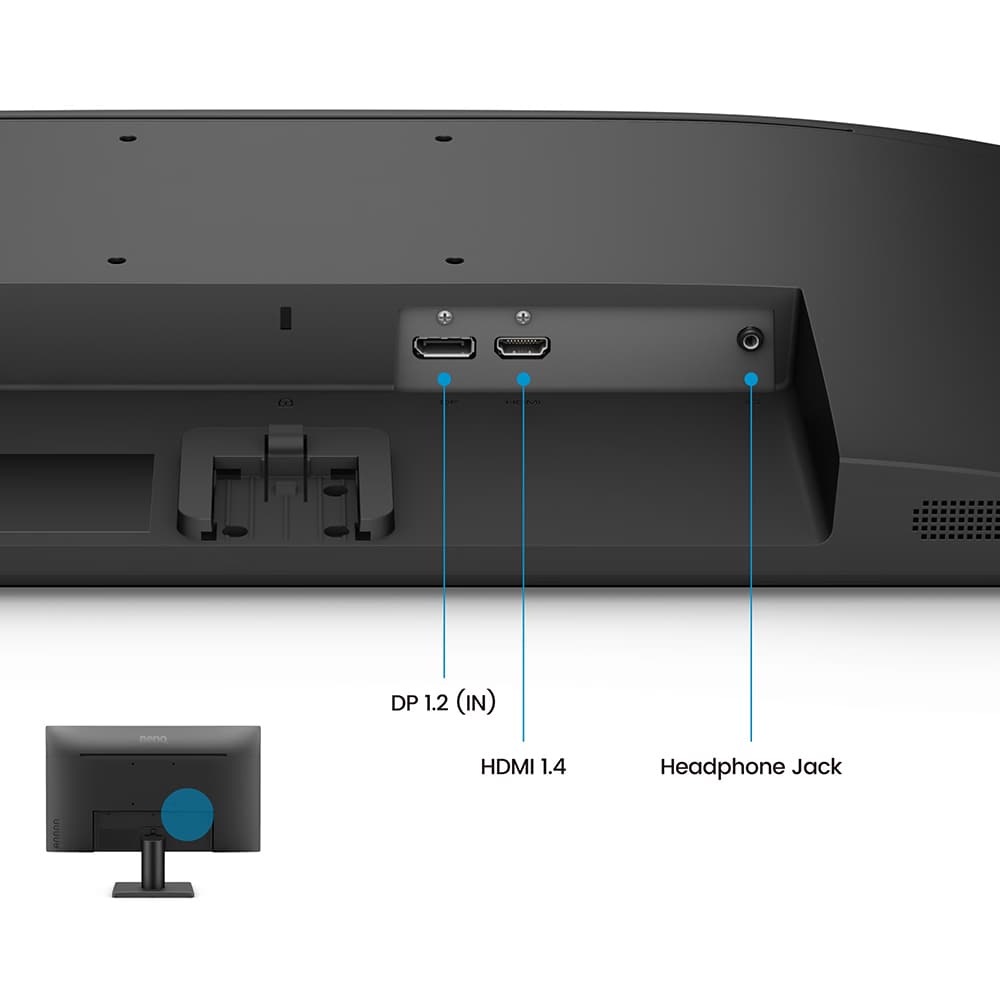 Monitor LED IPS BENQ GW2491, 23.8", Full HD, 100Hz, Flicker-Free, negru