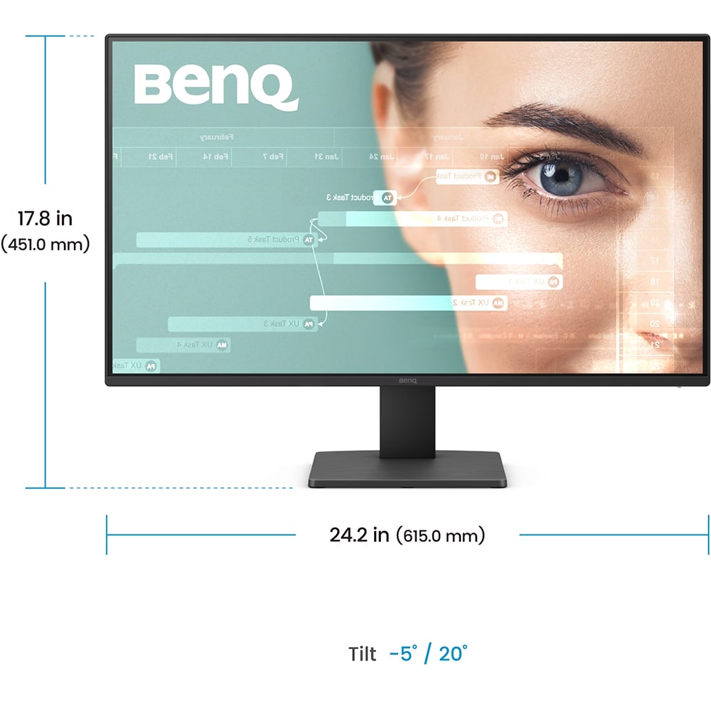Monitor LED IPS BENQ GW2791, 27", Full HD, 100Hz, Flicker-Free, negru