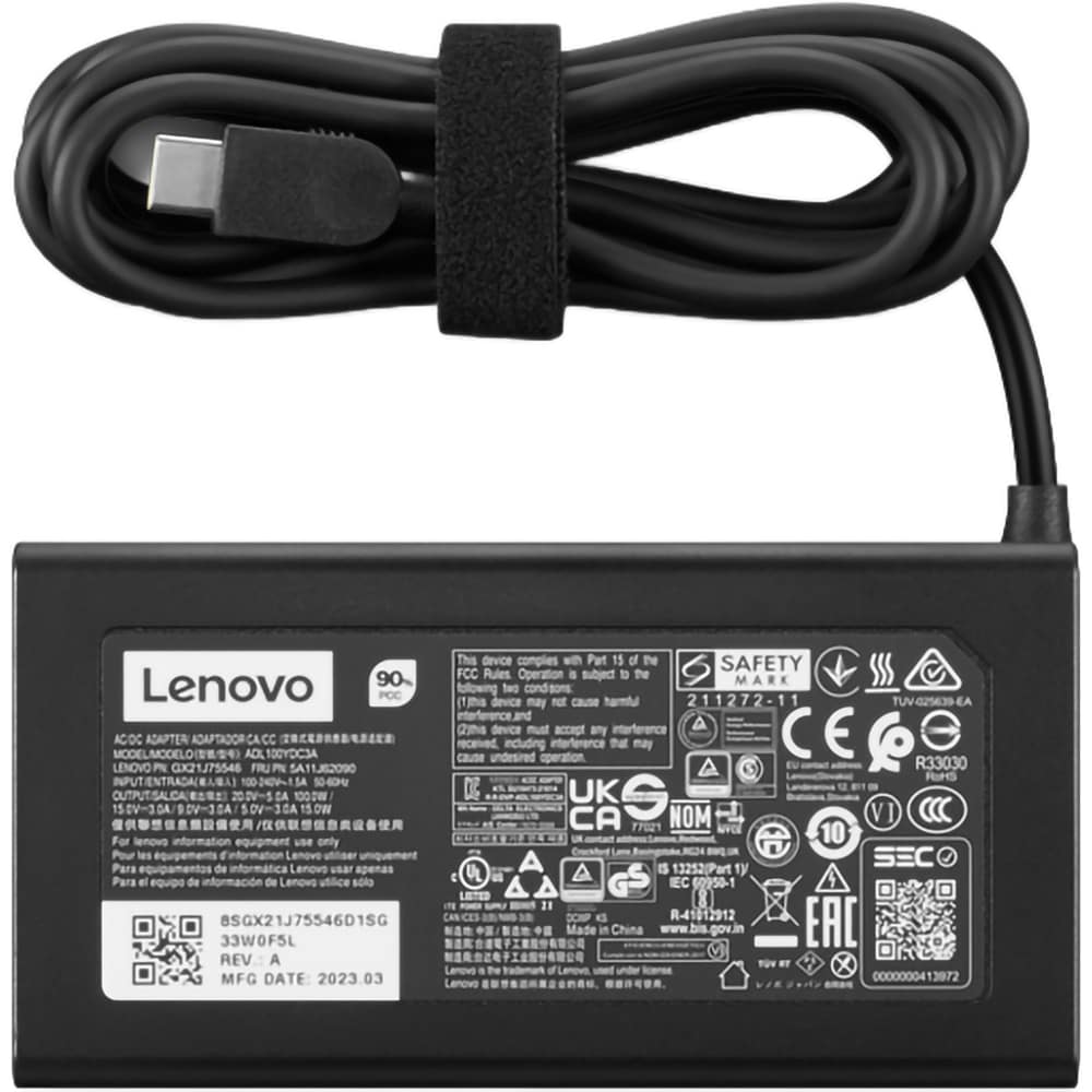 Incarcator laptop Lenovo Legion USB-C, 100W, 20V, Negru, GX21V43585