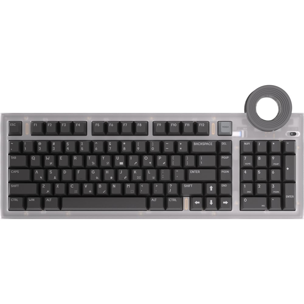 Tastatura mecanica LENOVO Yoga Creative AngryMiao Edition, USB, Layout US, gri