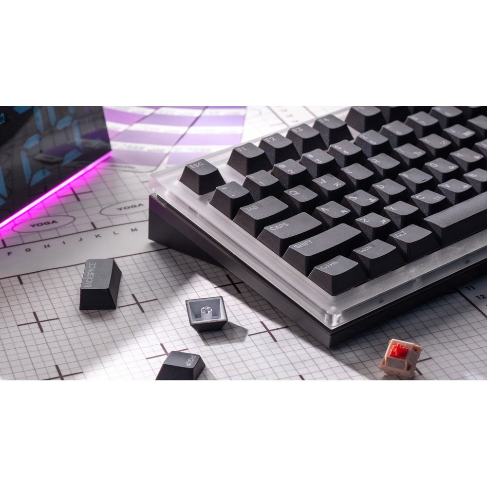 Tastatura mecanica LENOVO Yoga Creative AngryMiao Edition, USB, Layout US, gri