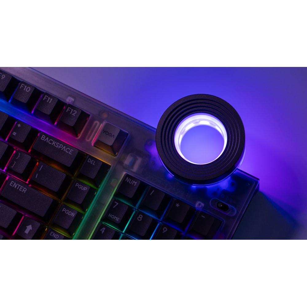 Tastatura mecanica LENOVO Yoga Creative AngryMiao Edition, USB, Layout US, gri