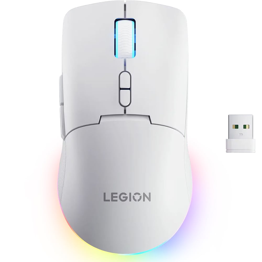 Mouse Gaming Wireless LENOVO Legion M220, 5000 dpi, alb