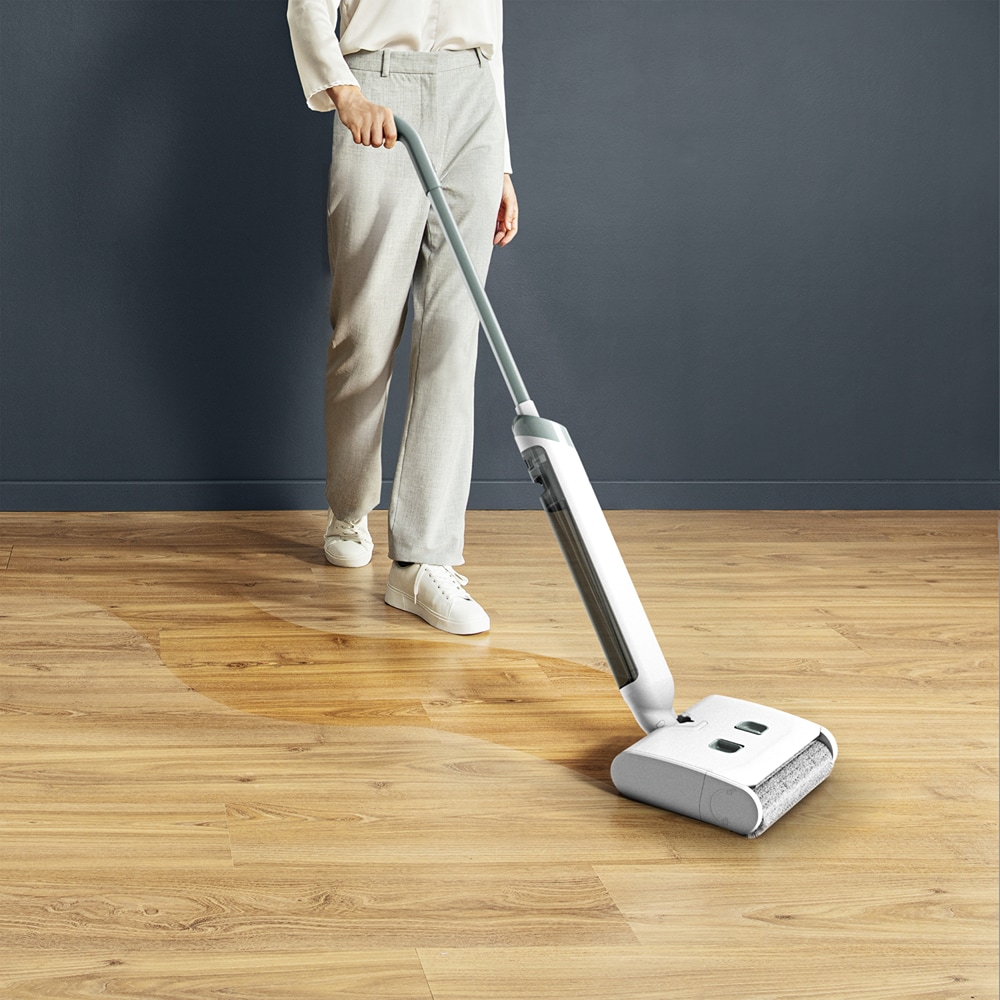 Aspirator vertical cu spalare ROWENTA X-Wash GZ1032E0, 0.52l, autonomie max 40 min, articulatie la 180, alb 