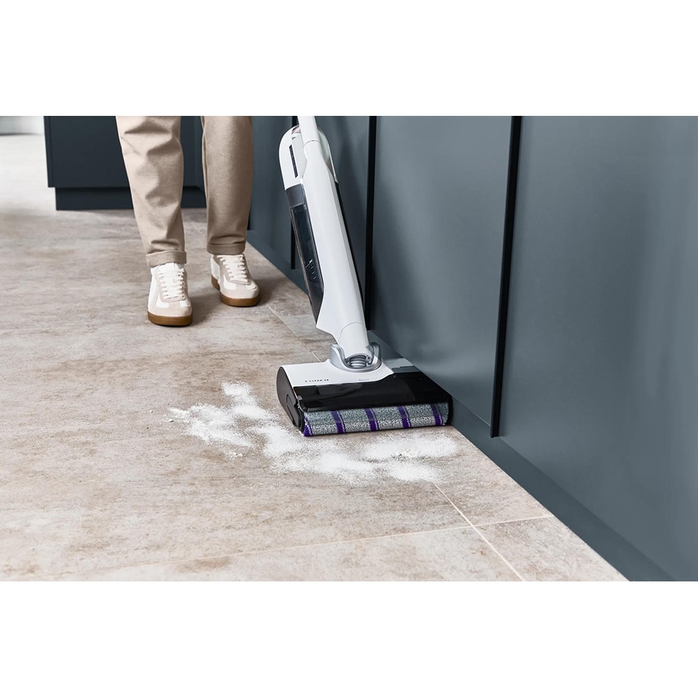 Aspirator vertical cu spalare ROWENTA X-Clean 12 GZ7257E0 GZ7257E0, 0.79l, 21.6V, autonomie max 60 min, alb