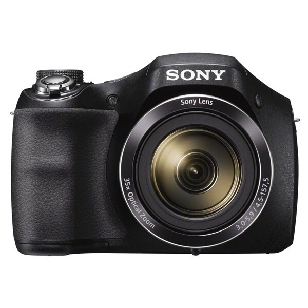 Camera foto digitala SONY DSC-H300, 20.1 MP, negru + husa + card