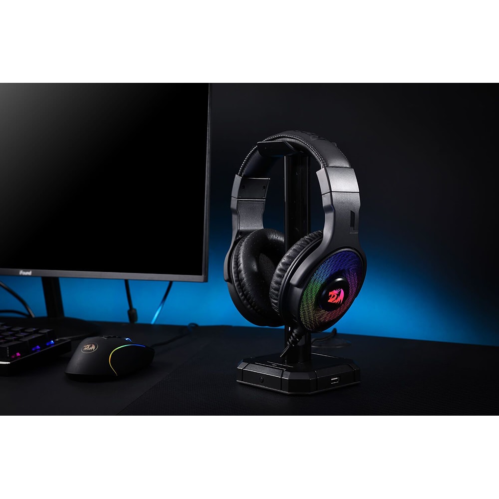 Casti Gaming REDRAGON Pandora, 7.1 surround, negru