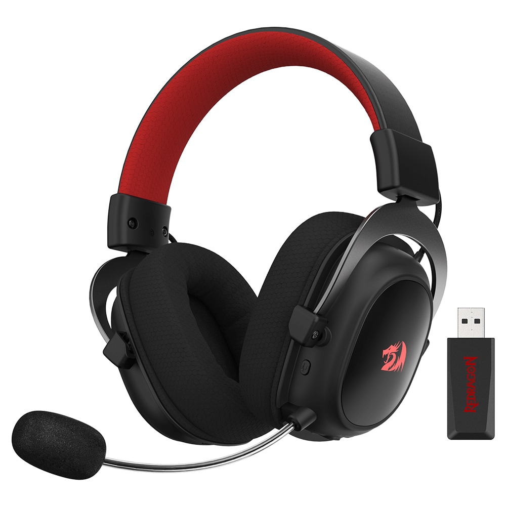 Casti Gaming Wireless REDRAGON ZeusX Pro, 7.1 surround, negru