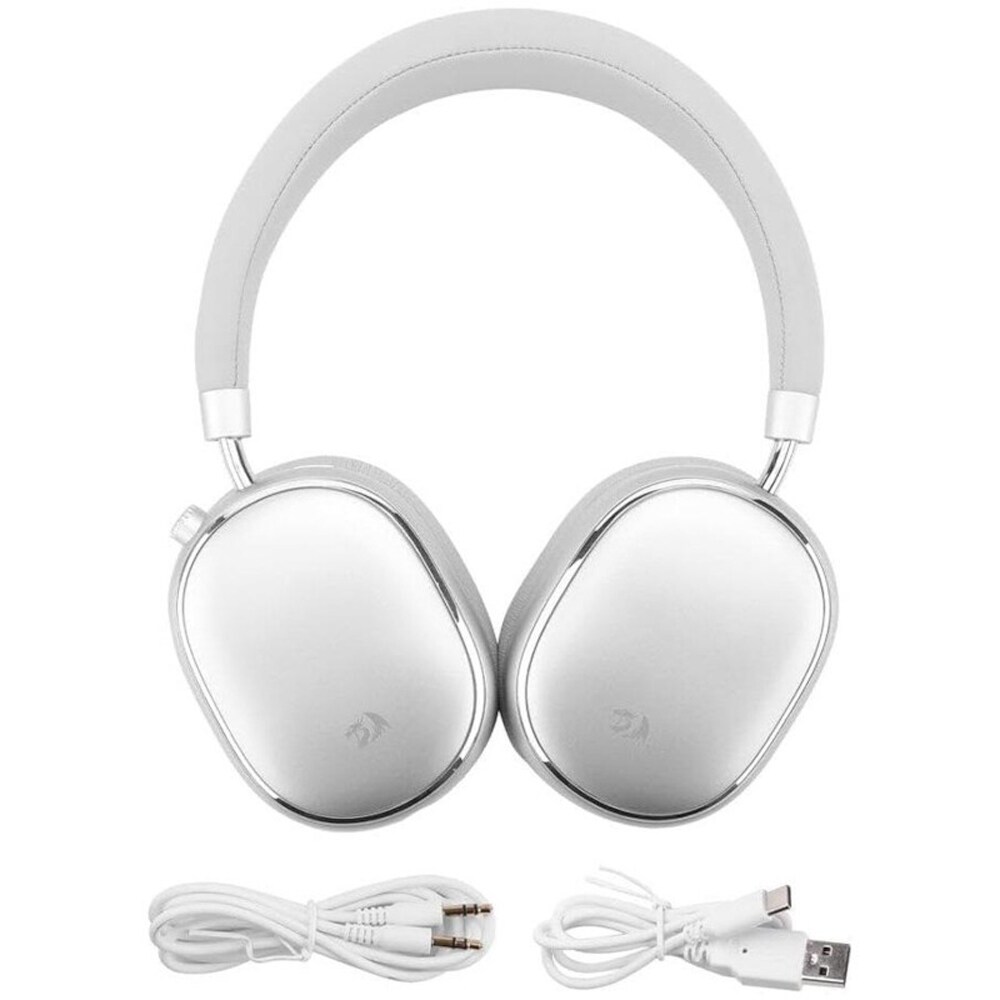 Casti Gaming Wireless REDRAGON Vibecore 700NC, stereo, alb