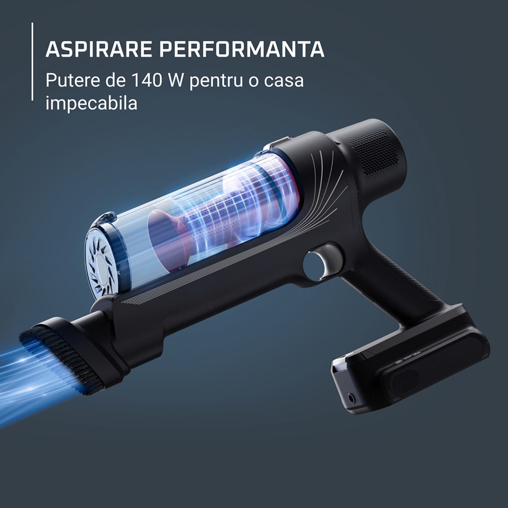 Aspirator vertical ROWENTA X-Pert 7.6 RH6A75WO, 0.44l, 18.5V, autonomie max 45 min, rosu-negru