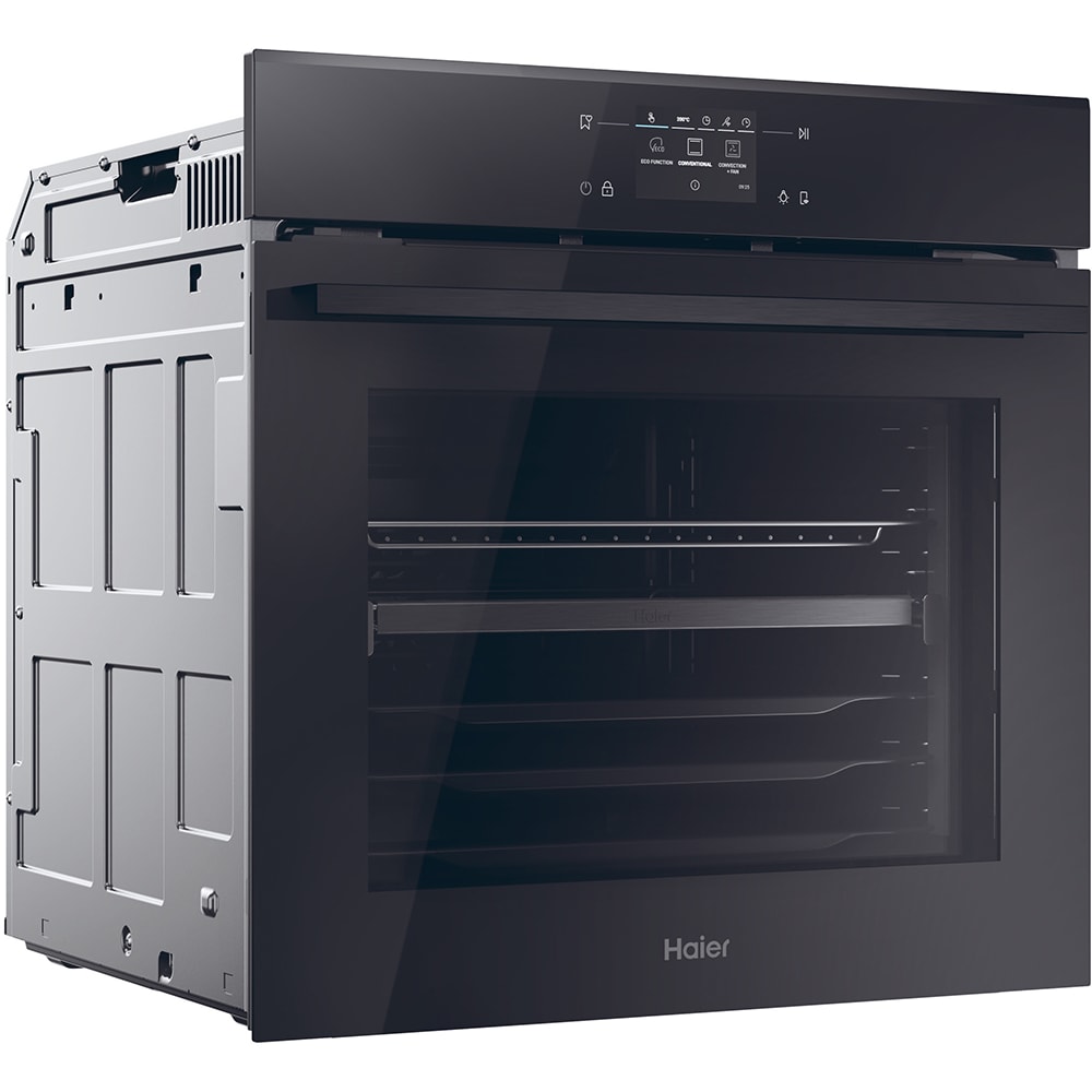 Cuptor incoporabil HAIER H6ID46C3YTB, Electric, Autocuratare pirolitica + hidrolitica, 78 l, Clasa A++, Wi-Fi, negru