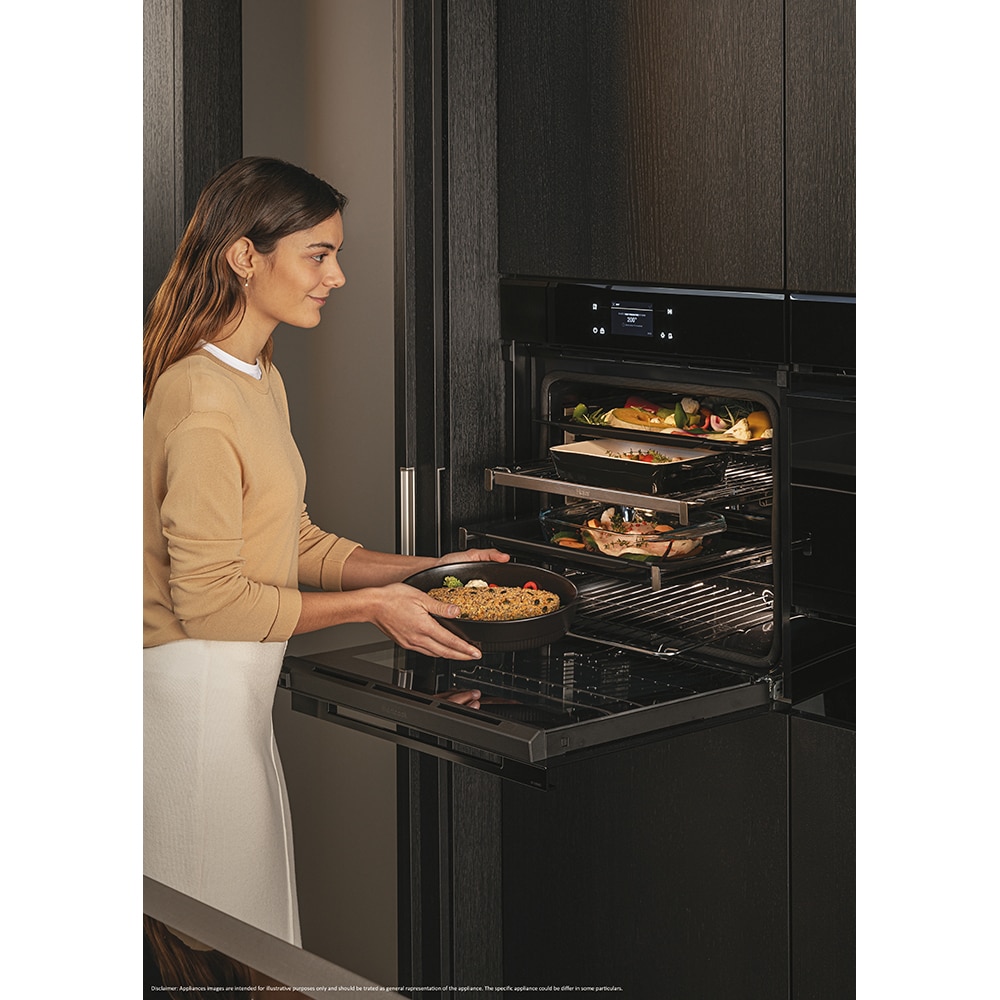 Cuptor incoporabil HAIER H6ID46C3YTB, Electric, Autocuratare pirolitica + hidrolitica, 78 l, Clasa A++, Wi-Fi, negru