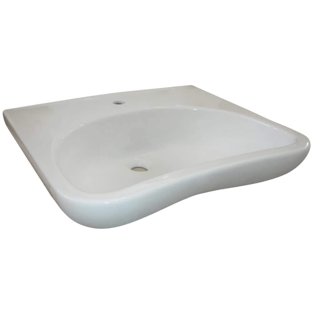 Lavoar suspendat FAYANS B-Libero H8137140001771, pentru persoane cu dizabilitati, portelan, 64 x 55 cm, alb