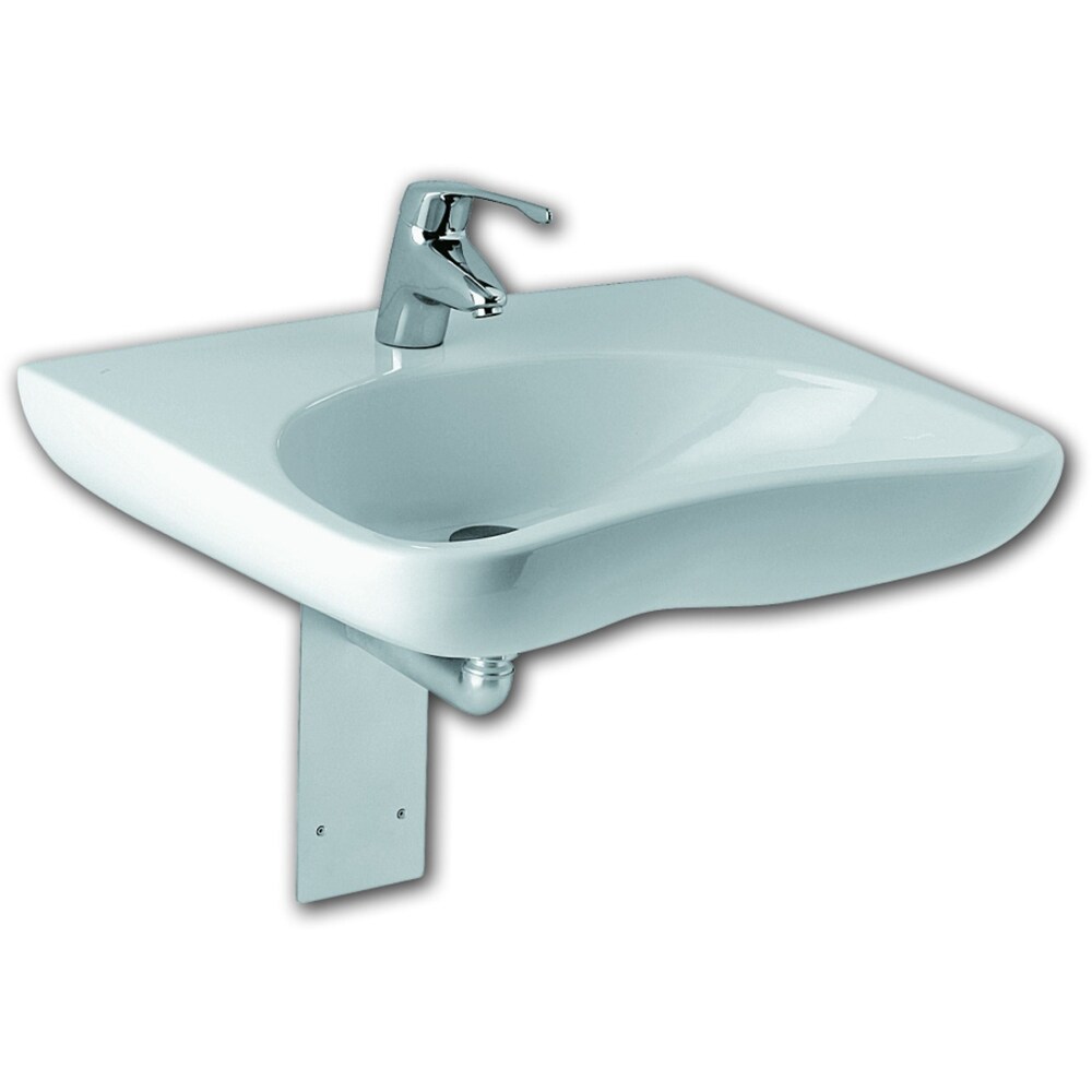 Lavoar suspendat FAYANS B-Libero H8137140001771, pentru persoane cu dizabilitati, portelan, 64 x 55 cm, alb