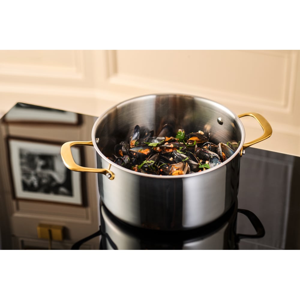 Oala TEFAL Bocuse H8244602, 5.4l, 24cm, inox, argintiu