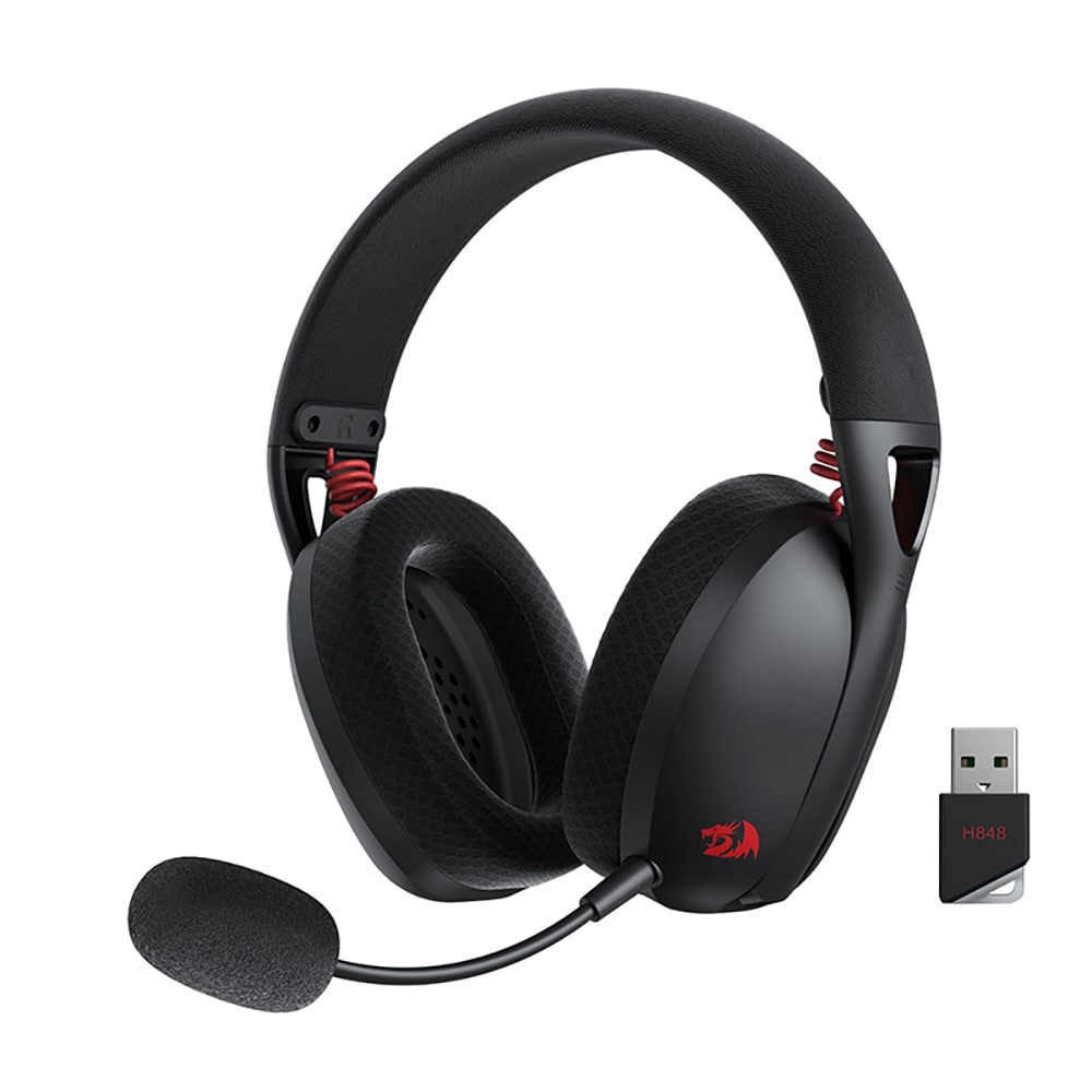 Casti Gaming Wireless REDRAGON IRE Pro, 7.1 surround, negru
