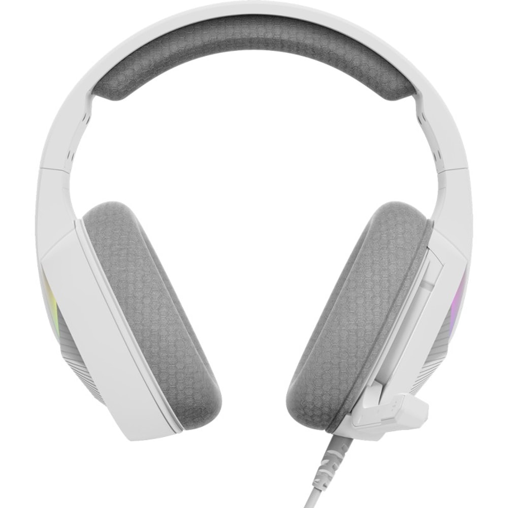 Casti Gaming MARVO H8618 White, stereo, USB, alb