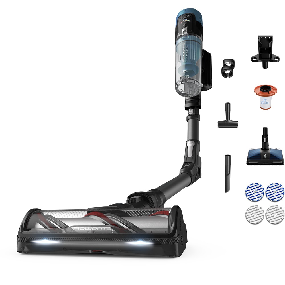 Aspirator vertical ROWENTA X-Force Flex 14.80 RH9BC1WO, 0.6l, autonomie max 90 min, albastru inchis-negru