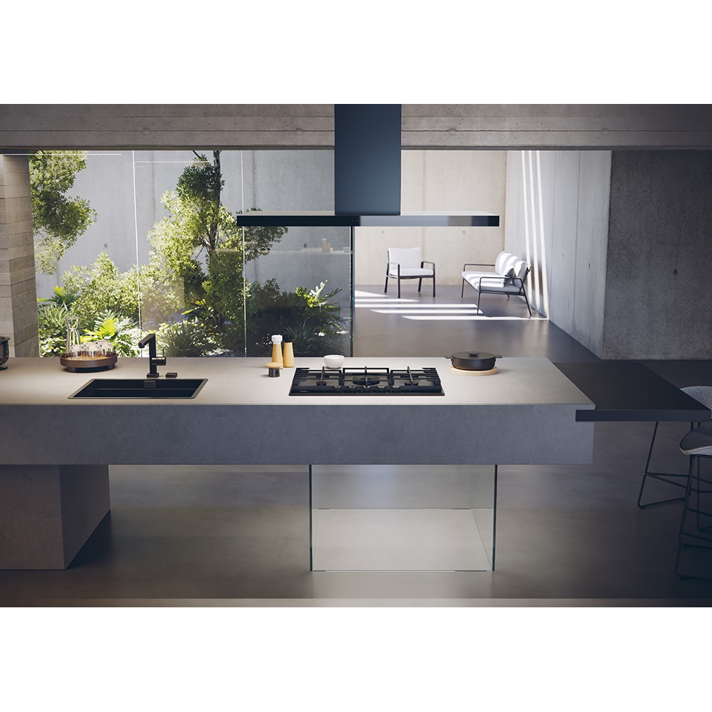 Plita incorporabila HAIER HAHG7W5TEB, Gaz, 5 arzatoare, Wok, negru