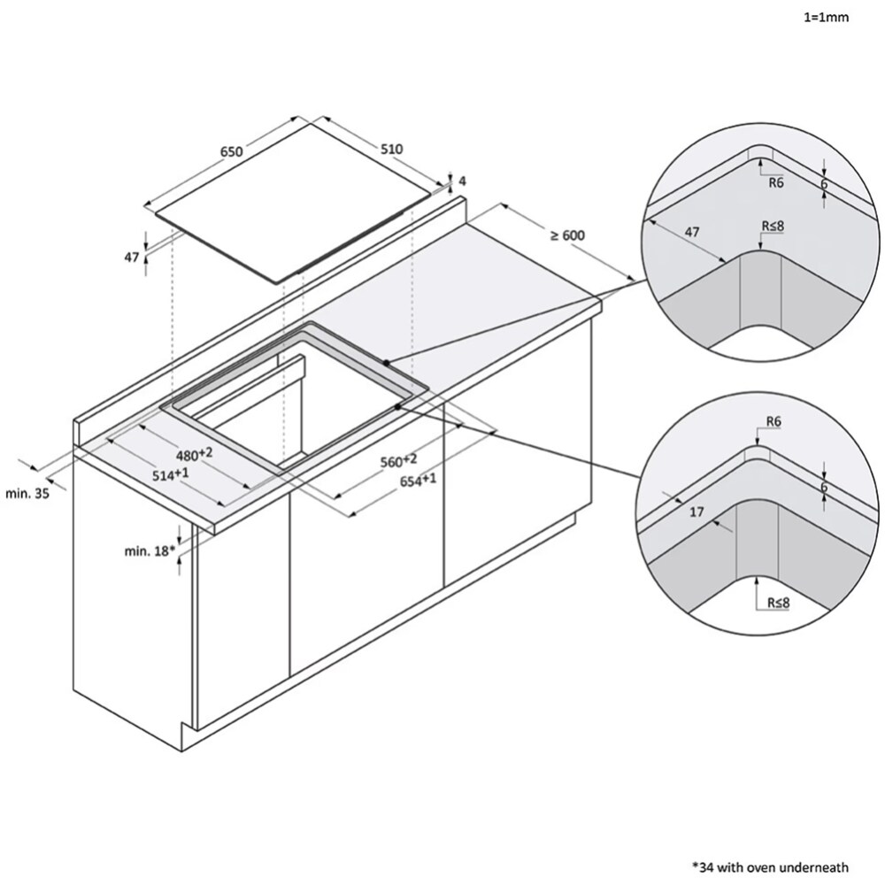 Plita incorporabila HAIER HAIFB54IWCS, Inductie, 4 arzatoare, Touch control, negru