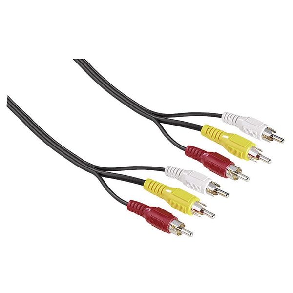 Cablu RCA HAMA 43134, 2m, negru