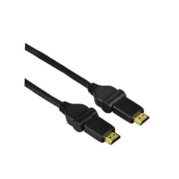 Cablu HDMI HAMA 122111, 3m, articulatie 180 grade, negru