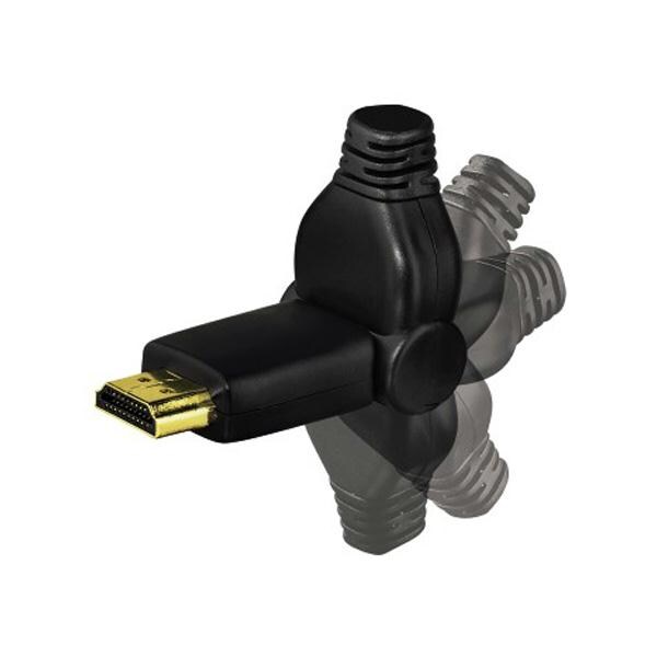 Cablu HDMI HAMA 122111, 3m, articulatie 180 grade, negru