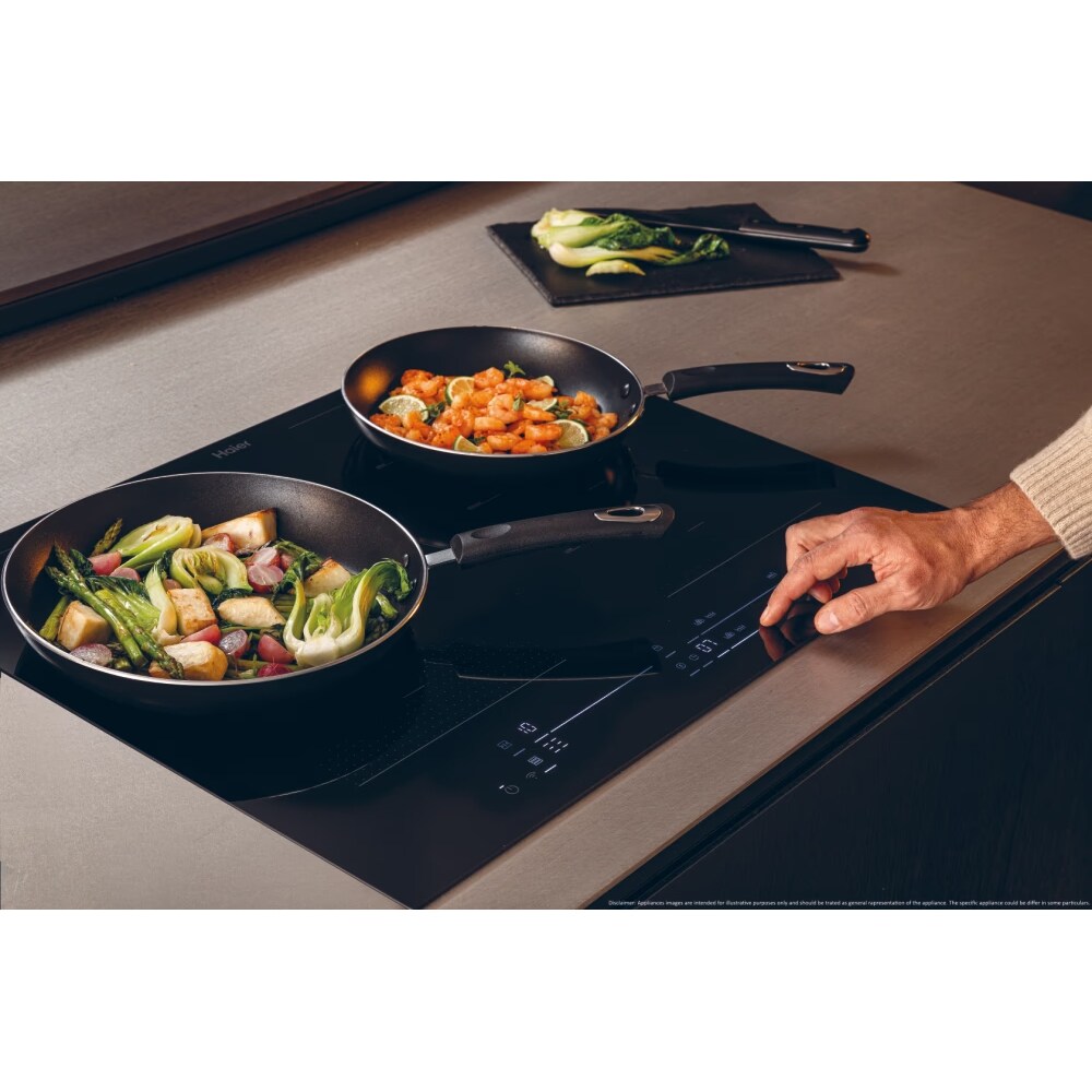 Plita incorporabila HAIER HAMTB56IWCS, Inductie, 4 arzatoare, Touch control, negru