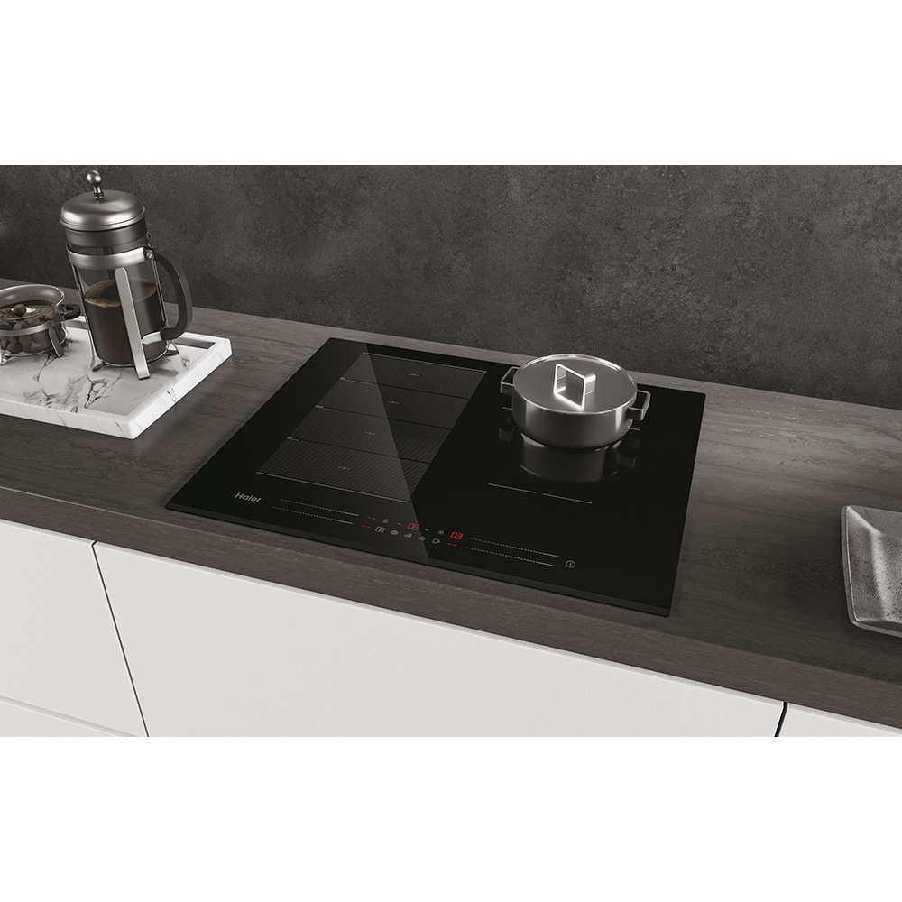 Plita incorporabila HAIER HAMTSJ54MB1, Inductie, 4 arzatoare, Touch Control, negru