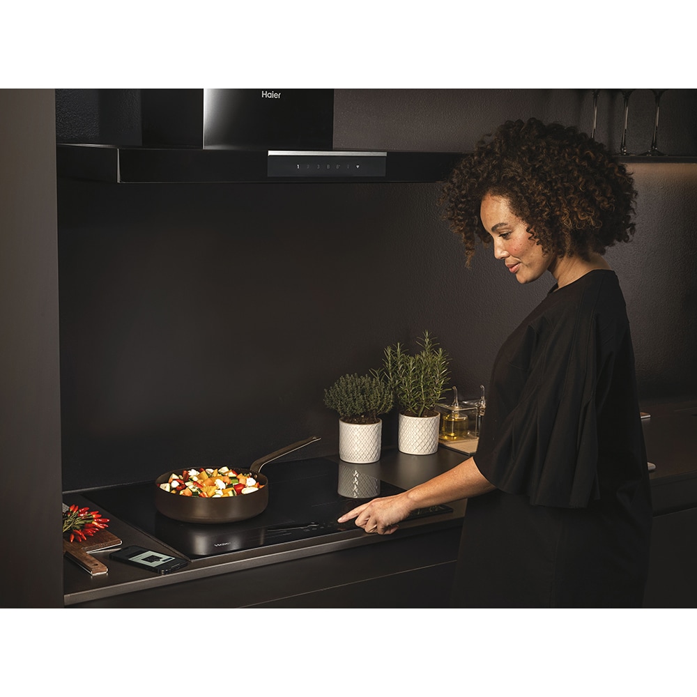 Plita incorporabila HAIER HAMTSJ54MB1, Inductie, 4 arzatoare, Touch Control, negru