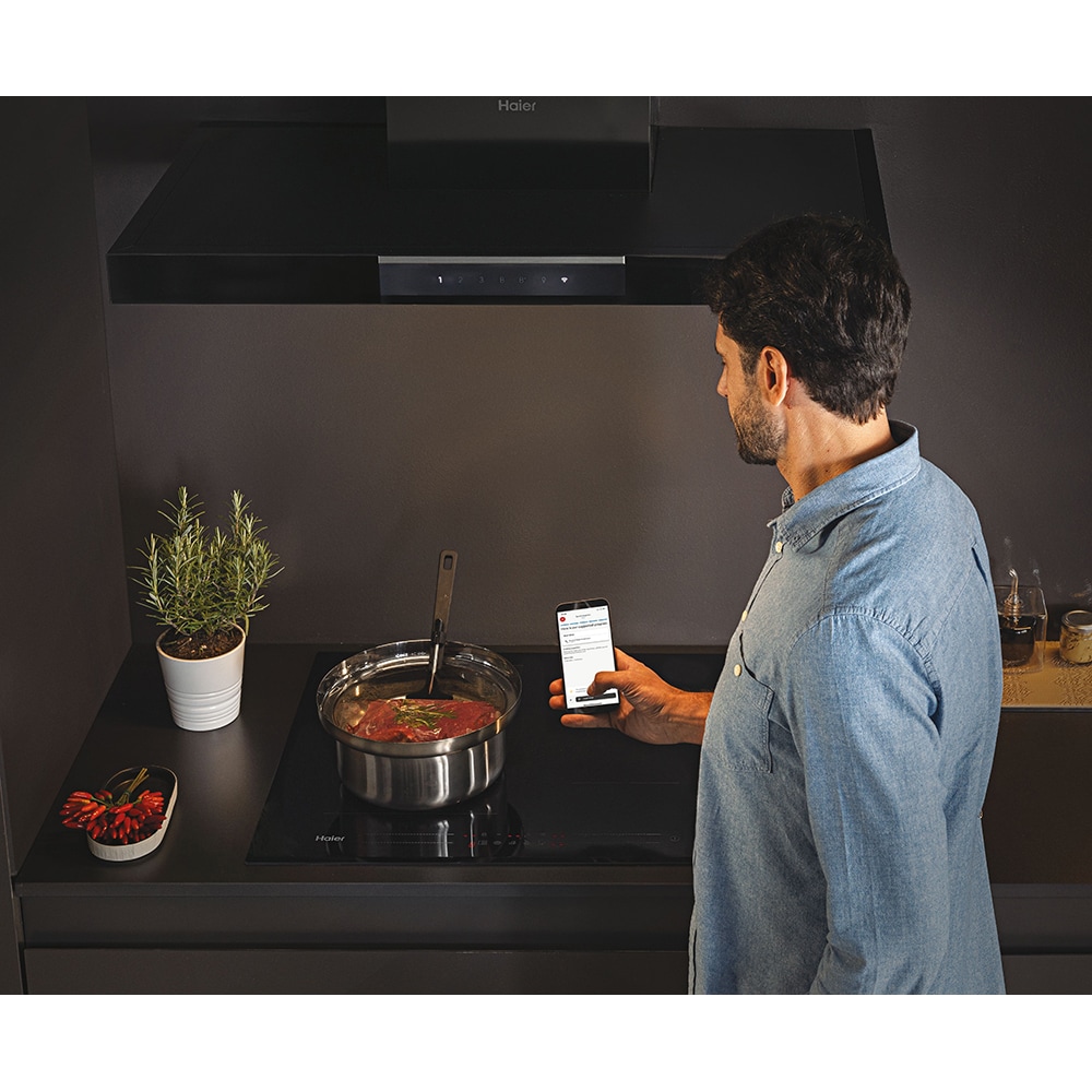 Plita incorporabila HAIER HAMTSJ54MB1, Inductie, 4 arzatoare, Touch Control, negru