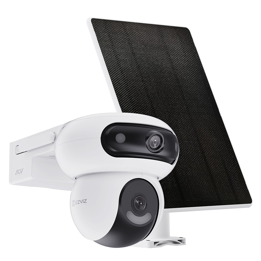 Camera IP Wireless exterior EZVIZ HB90 Dual, 2K+, 4MP, IR 35 metri, Motion Detection, Audio bidirectional, alb